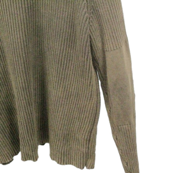 Express Men's Brown Ribbed Knit Sweater Size Large - Picture 4 of 5